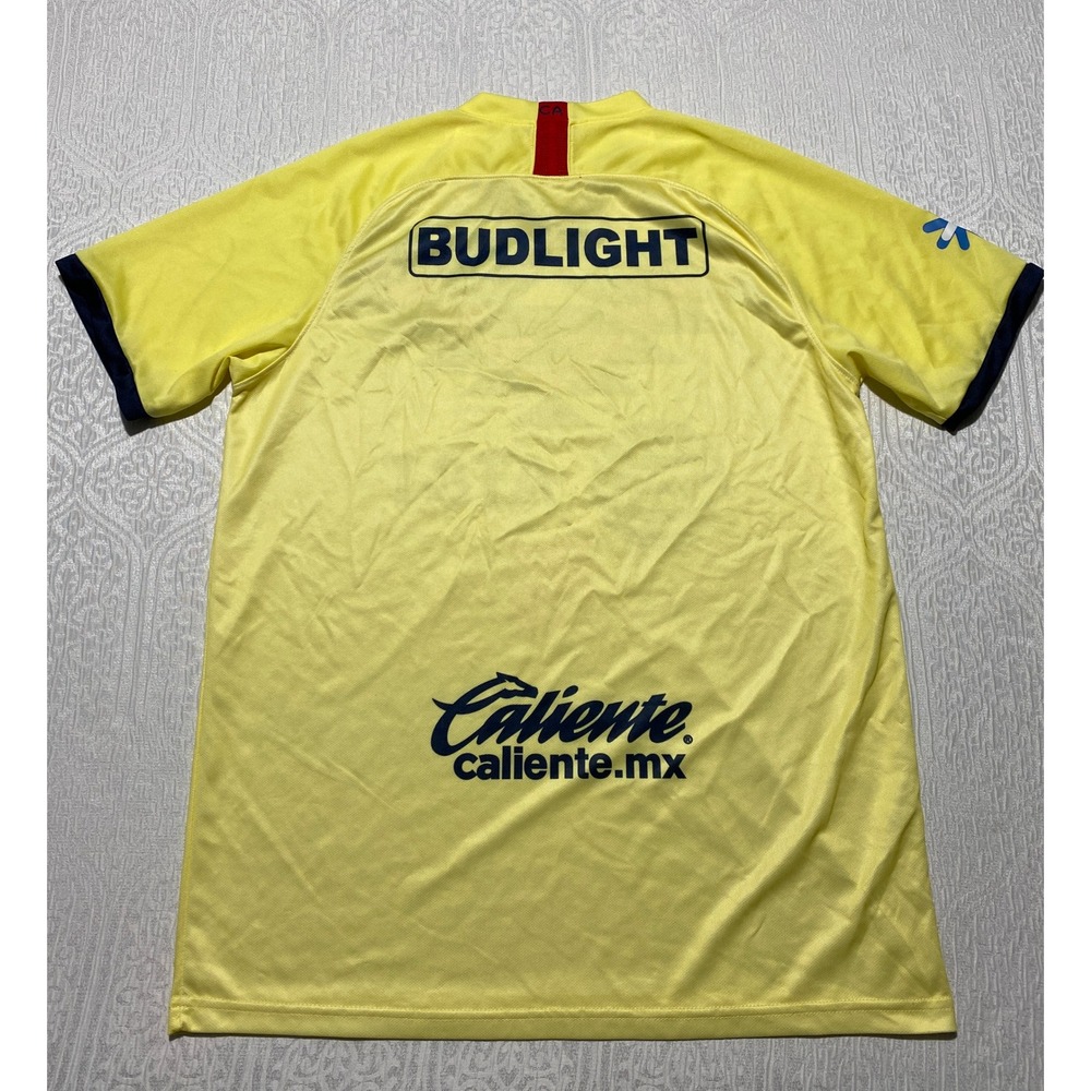 Club America Soccer Jersey Mens XL Yellow AT&T Home Depot Bud Light Caliente